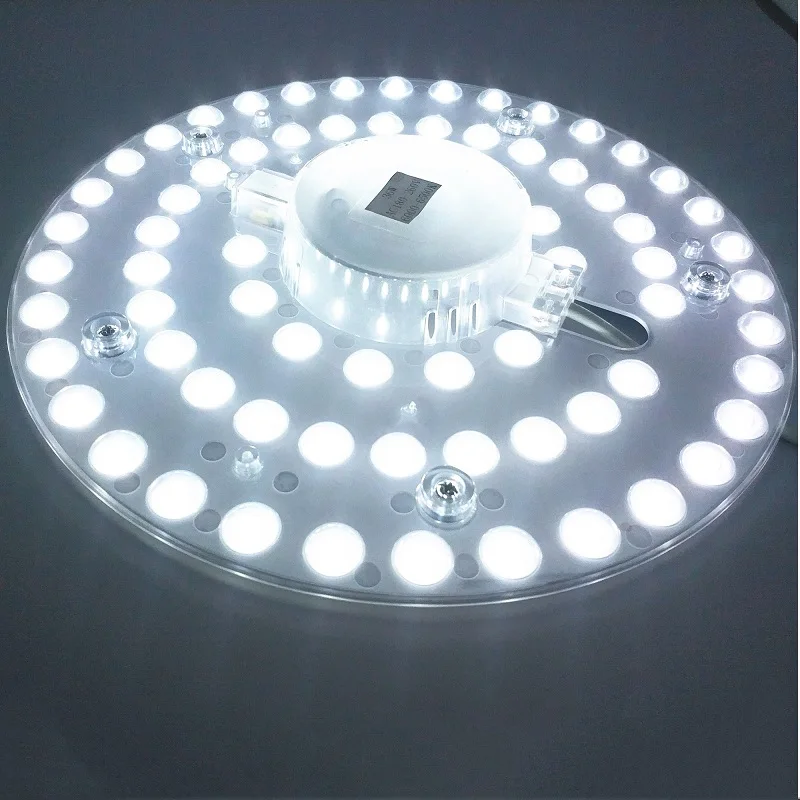 Panel de luz Led redondo montado en superficie, lámpara de techo descendente magnética, 12W, 18W, 24W, 36W, 110-220V