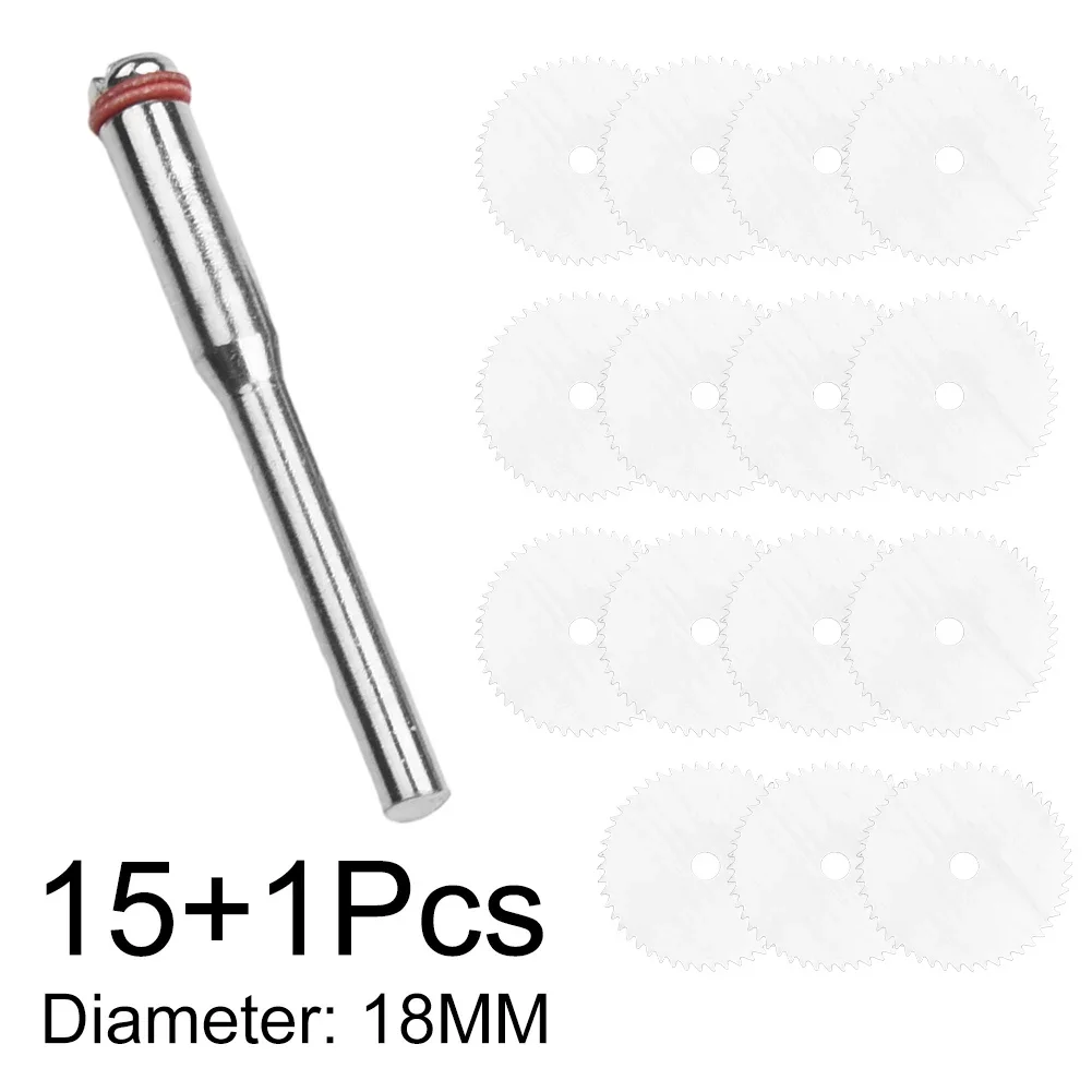 15Pcs Mini Circular Saw Blade Electric Grinding Cutting Disc Rotary Tool For Dremel Metal Cutter Power Tool Wood Cutting Discs