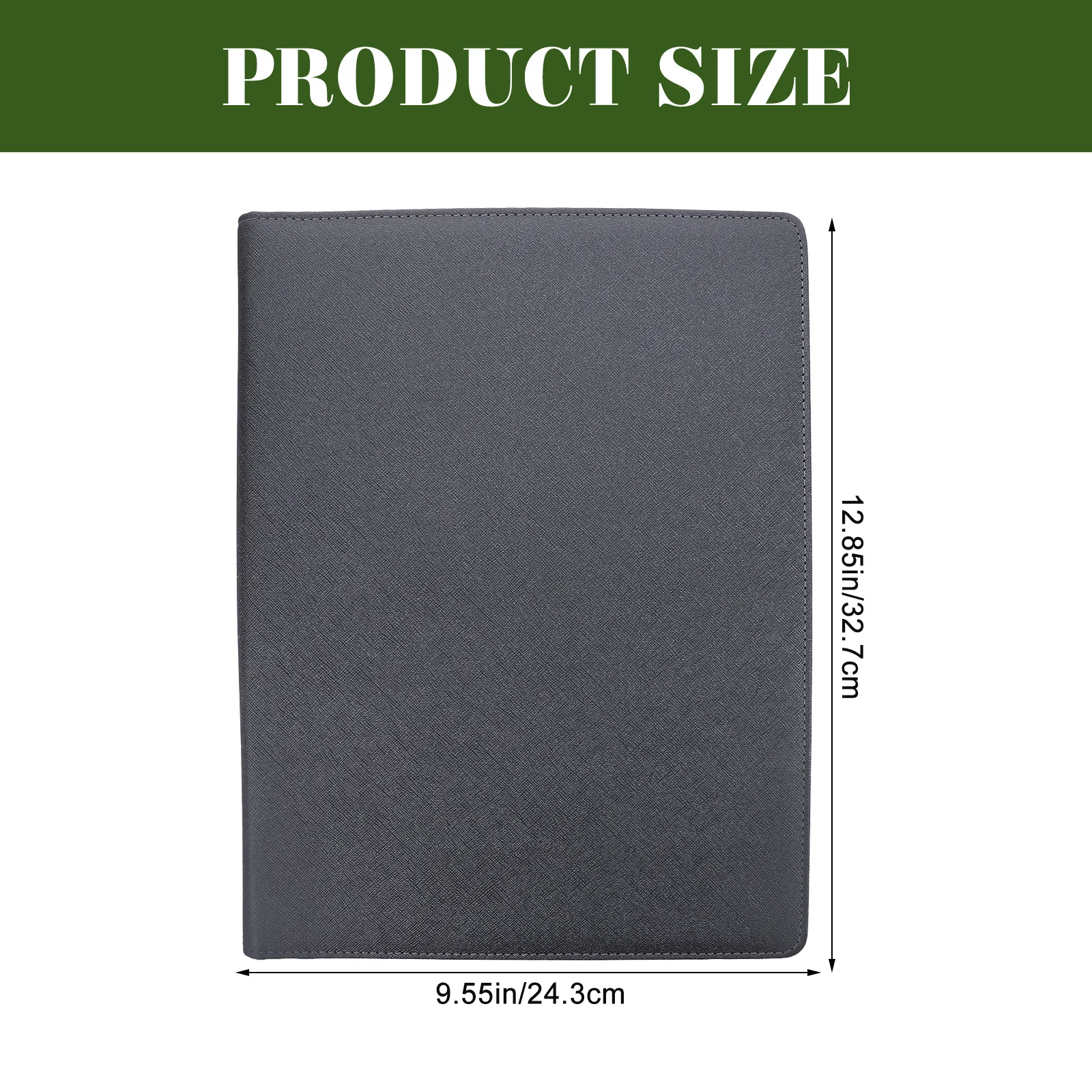 Carpeta organizadora de portafolio de negocios de PU, carpeta de documentos, accesorio de oficina, tablero de almacenamiento de archivos multifunción