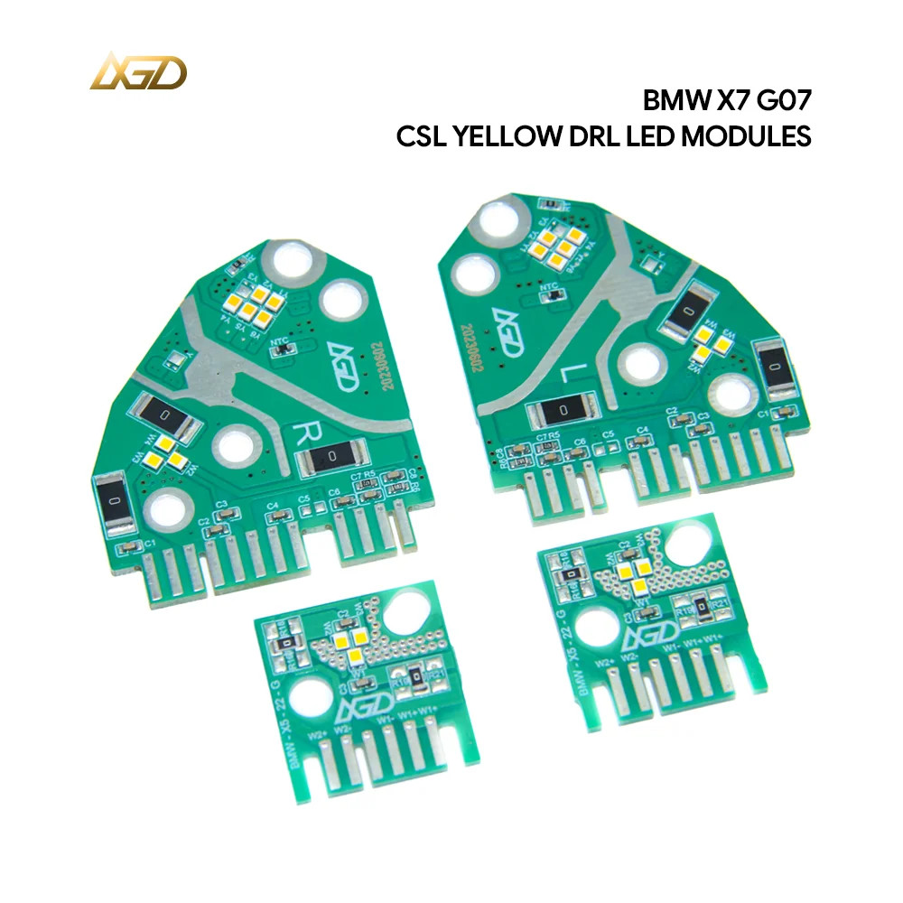 

CSL Style Yellow DRL LED Boards For 2019-2022 BMW X7 G07 Fits EU Version Laser Headlight