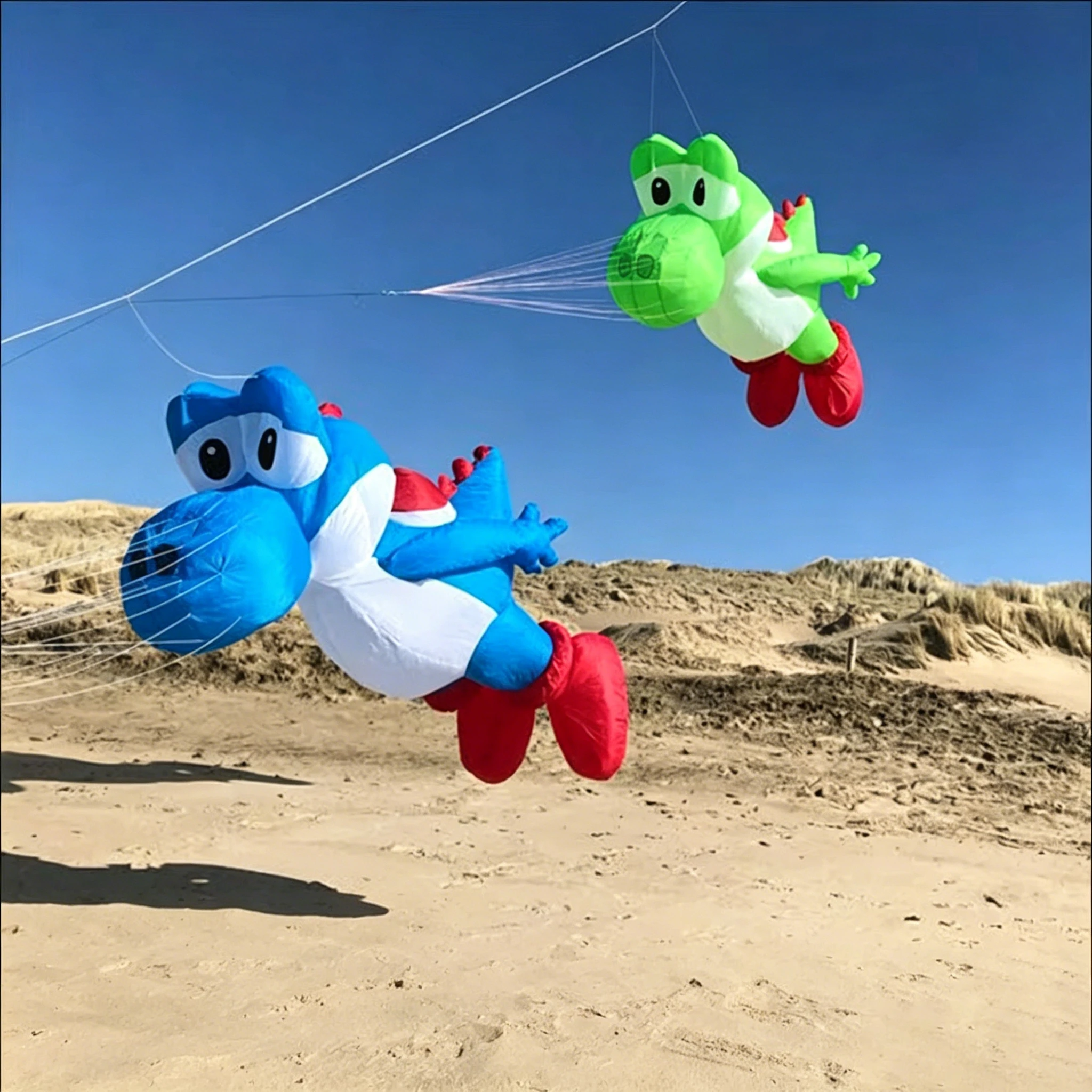 3m Dragon Kite｜Inflatable 40D Ripstop Nylon Animal Kite Pendant, High-Quality Decorative Show Kite with Line Set​