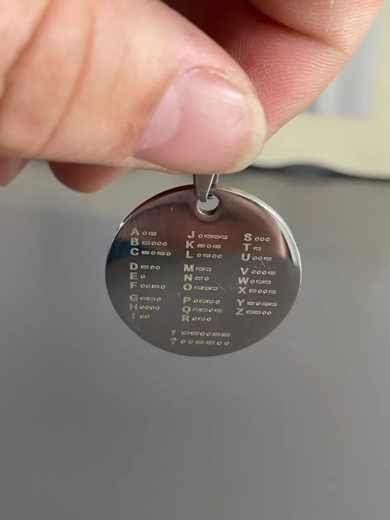 2026New CW Morse Code Pendant Training Coin Telegraph Key Ham Radio Learning Commemorative Gift for Radio Enthusiasts Beginners
