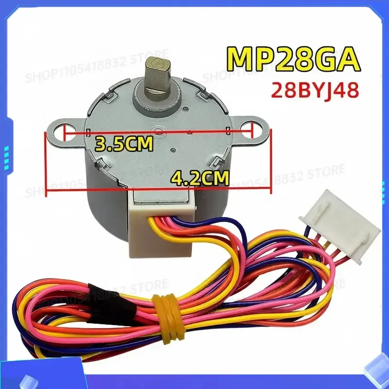 5-Wire DC 12V Stepper Motor 28BYJ48 MP28GA for Air Conditioner Hanging Swing Blade Parts with 38cm Cable