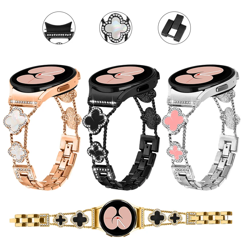 

NEW Diamond Strap for Galaxy Watch 4/5/6/7/FE Bracelet Smart Watch Replacement Wristband Galaxy Watch7 Strap No Gaps