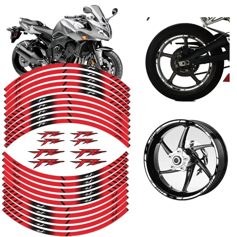 For YAMAHA FZ1 FZ6 N/S FZ8 FZ25 FZ6 FZ150 FZ350 FZ400 FZ7 FZ750 FZ8 Motorcycle Parts Contour Wheel Decoration Decal Sticker - C