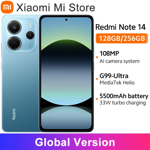 Смартфон Xiaomi Redmi Note 14 4G, 6/128ГБ, 8/256ГБ — изображение продукта