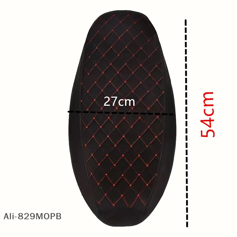 

【S】Motorcycle Seat Cover PU Leather Seat Motor Mesh Breathable Waterproof Scooter Seats Cushion Sunproof Pad Cushion Seat Cover