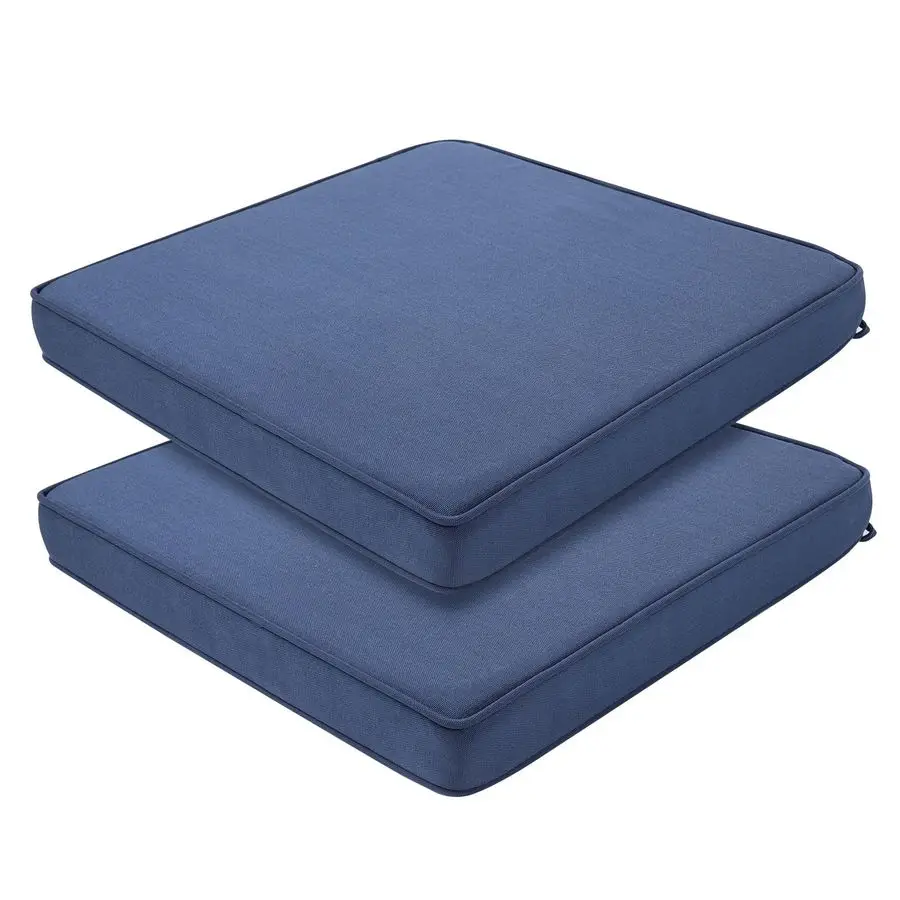 

Chair Cushions 18x18 Inch,Set of 2,Water Resistant Chair Pads with Ties,Square Seat Cushion 18x18x2.5,Patio Chair Cushion for G