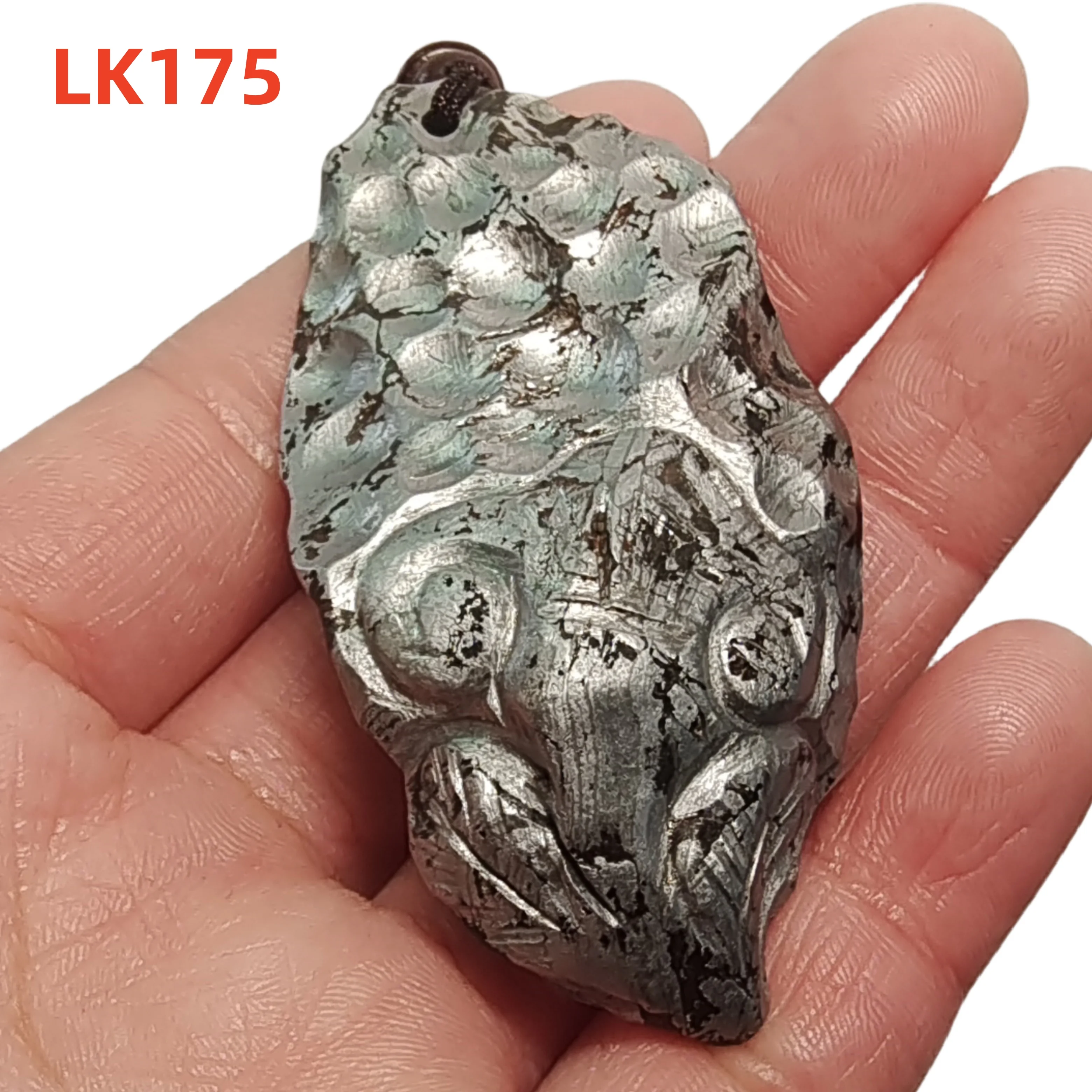 Muonionalusta meteorite Hand carving pendant Natural iron meteorite pendant Meteorite slice Handmade jewelryLK170-LK180