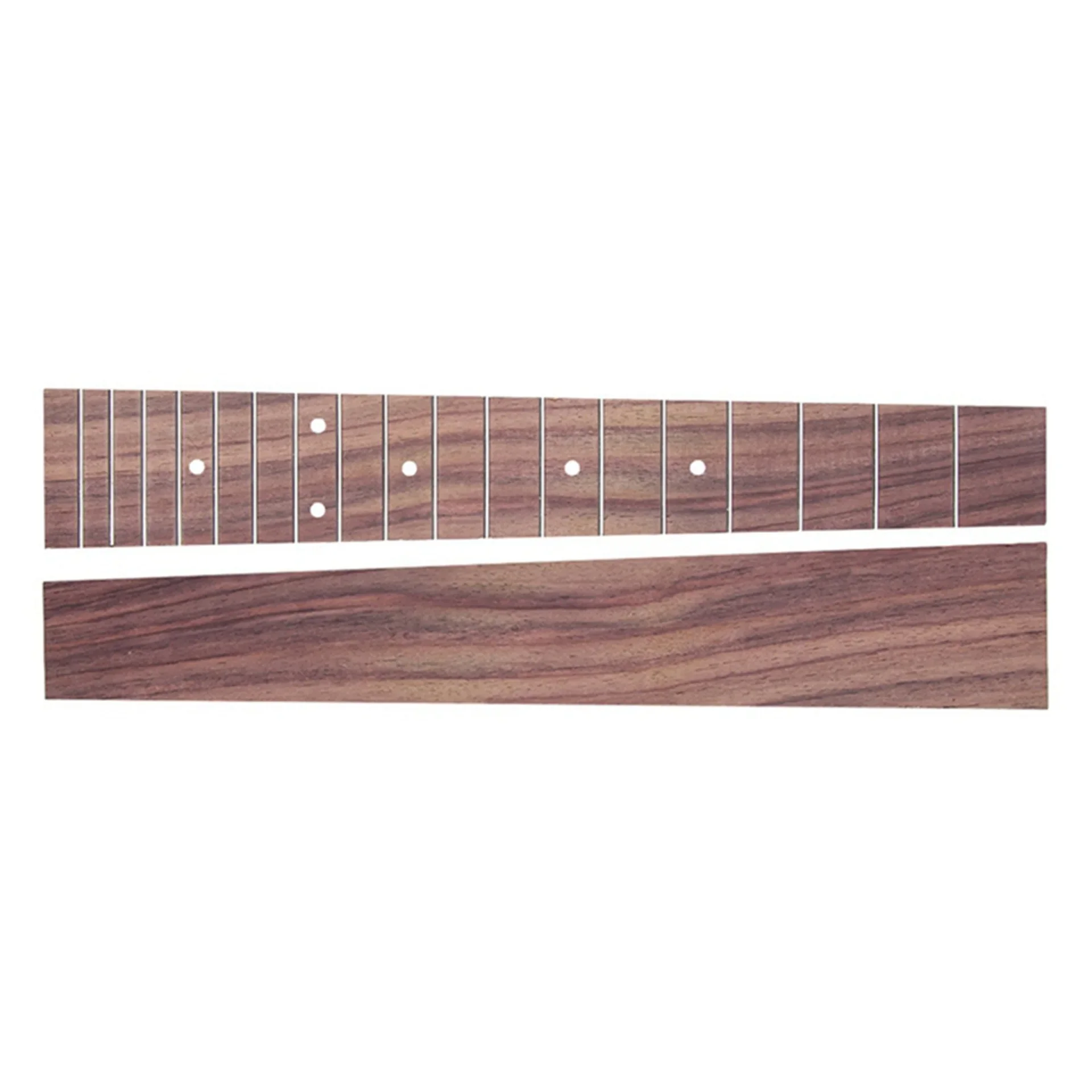 23/26 Inch Ukulele Neck and Fingerboard with Rosewood Fretboard and Guitar Parts for DIY Projects