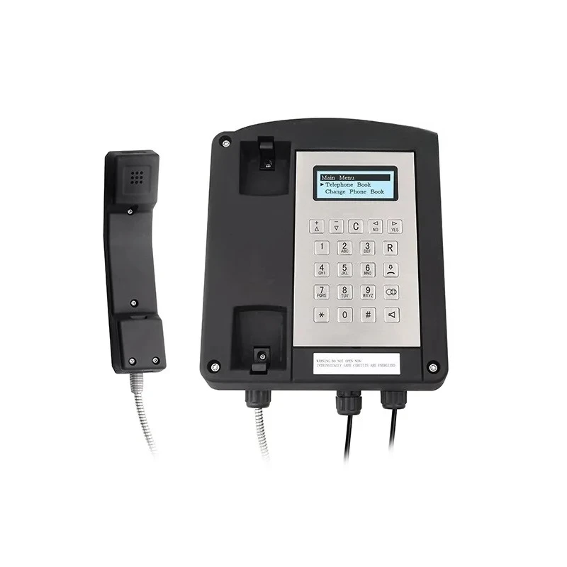 

Explosion-proof wired telephone with LCD display, suitable for the petrochemical industry