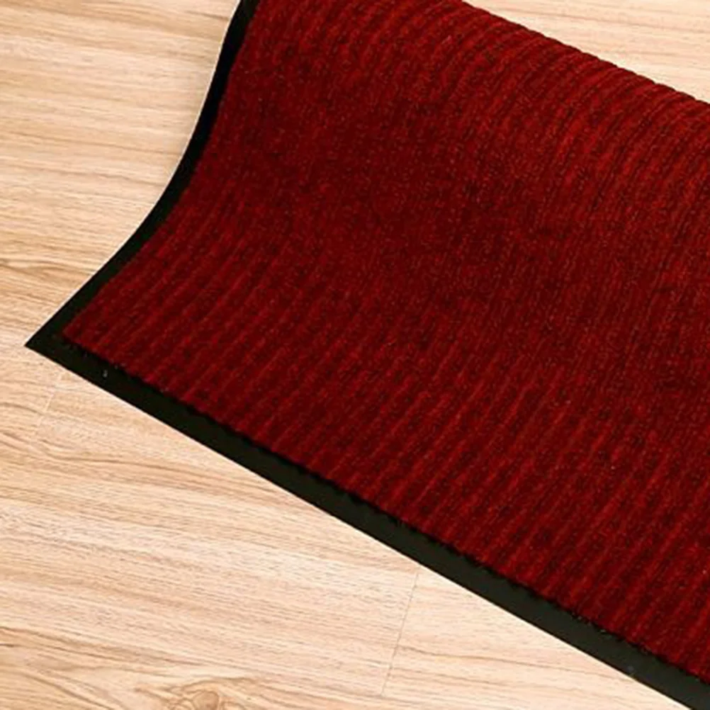 

Non-Slip Pvc Entrance Mat Indoor Outdoor 40X60Cm Dark Red Durable Waterproof Shoe Scraper Doormat Easy Clean Environmentally