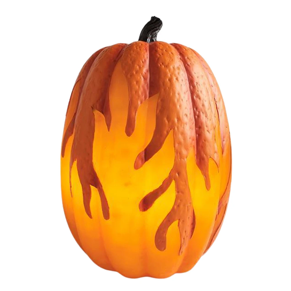 

Halloween Pumpkin Lantern Battery Operated Jack O Lantern Flame Lighted Pumpkin Party Favor for Halloween Home Decoration