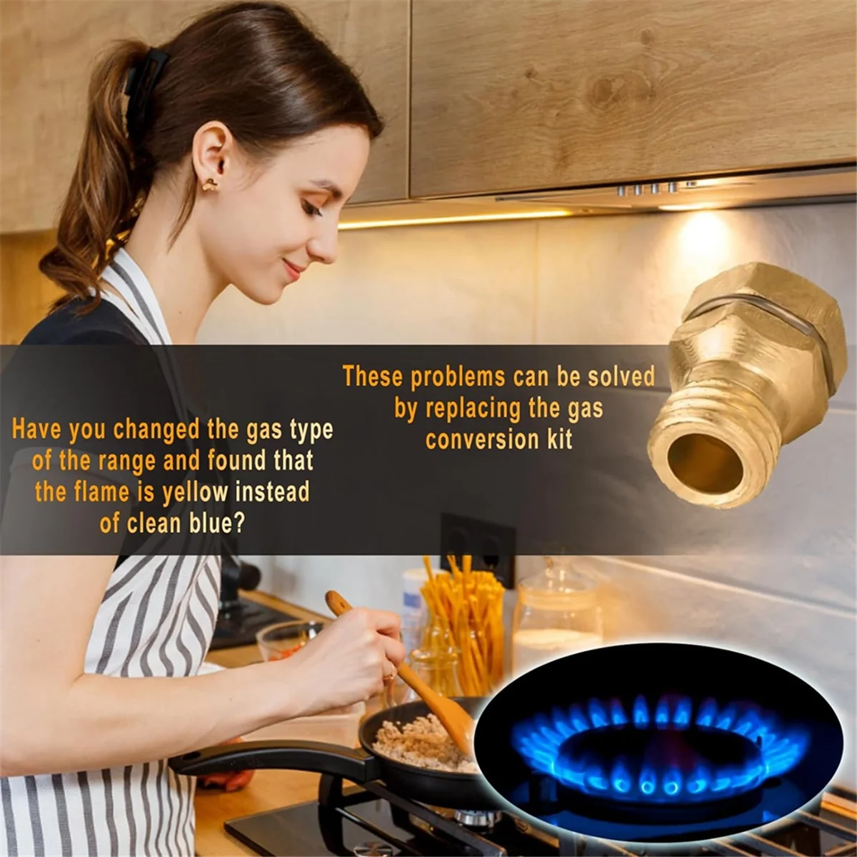 Комплект для преобразования GRLP4 LP, пропановый отверстие, комплект для преобразования газа в пропан, латунь, для ассортимента Frigidaire Kenmore Electrolux