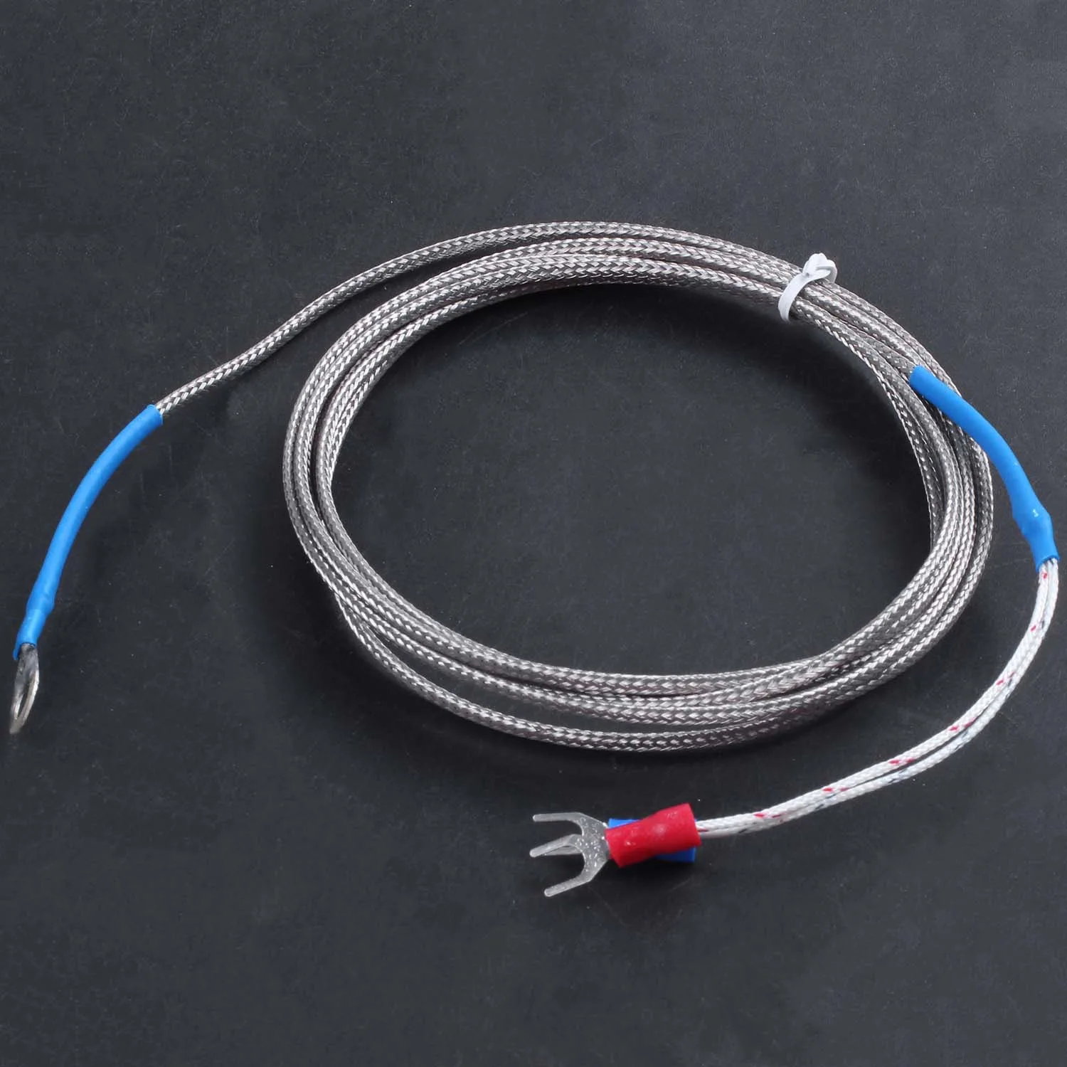 9mm x 5mm Probe Ring K Type Thermocouple Temperature Sensor 2M 6.6Ft