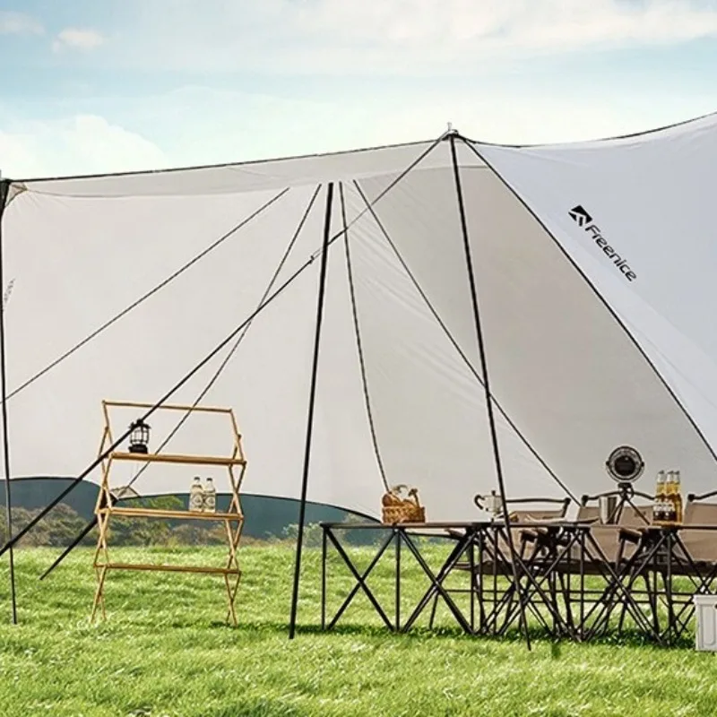 

Portable Folding Outdoor Sun Shelter Butterfly-shaped Waterproof Shelter Large Camping Lightweight Tent Travel Camp Equipment
