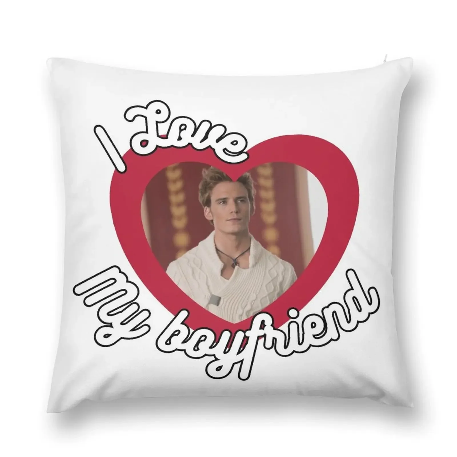 I love my boyfriend Sam Claflin Throw Pillow Christmas Covers Sofa Covers Pillowcase Cushion pillow