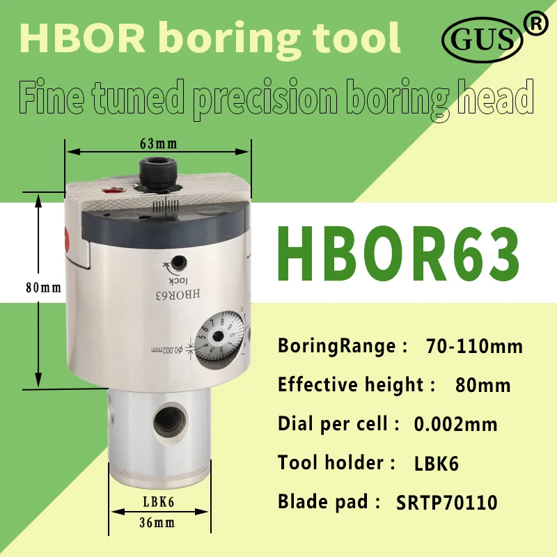 High precision fine tuning boring cutter tool Holder HBOR25-HBOR63 boring head SRTP CNC Machine Lathe milling Five-axis machine