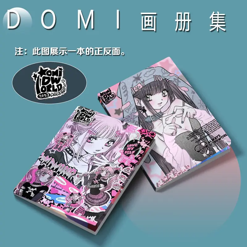 DOMI Art Collection Book Illustrations Artwork Album Manhwa Comic Book Cartoon Characters Card Manga Badge Stand card Poster