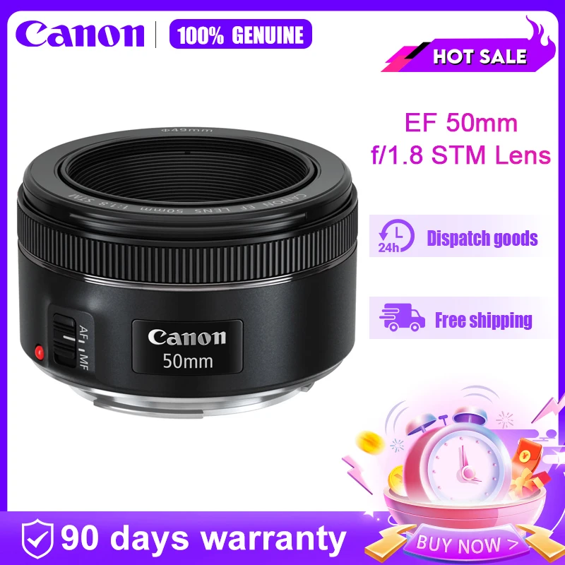 عدسة Canon EF 50mm f/1.8 STM 50mm عدسة كانون f1.8 فتحة عدسة إطار كامل #1