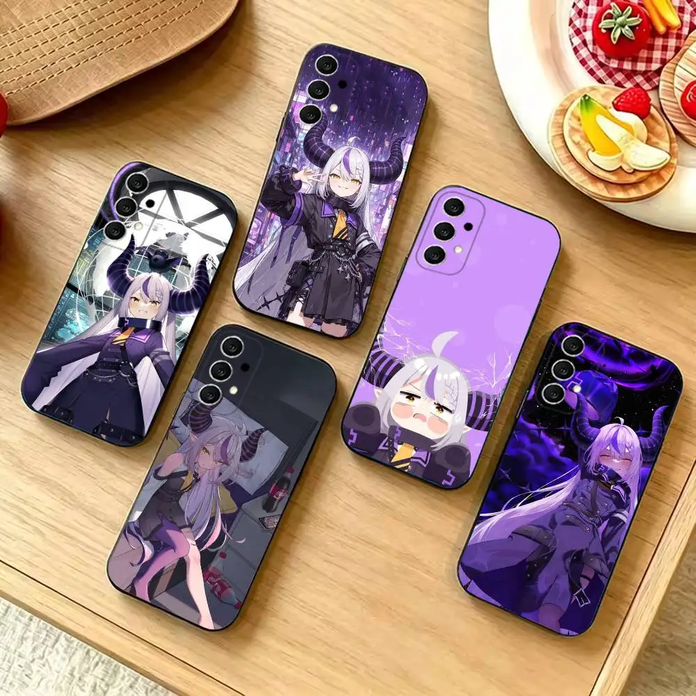 Laplus Darknesss Vtuber phone Case For Samsung  S26,S25,S24,S21,S22,S23,S30,Ultra,S20,Plus,Fe,Lite/Others Shockproof,Black Cover