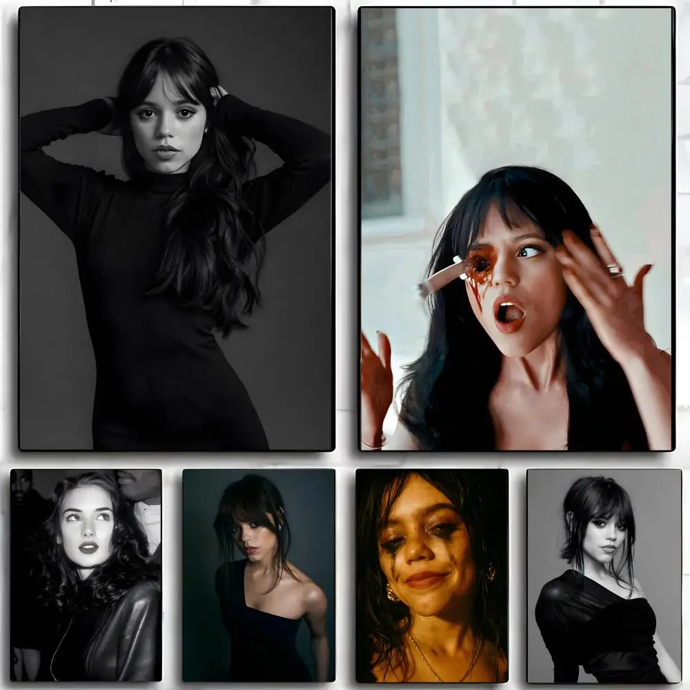 Actor  J-Jenna O-Ortega Poster Wall art print art suitable for living room bedroom bar parlor home decor gift
