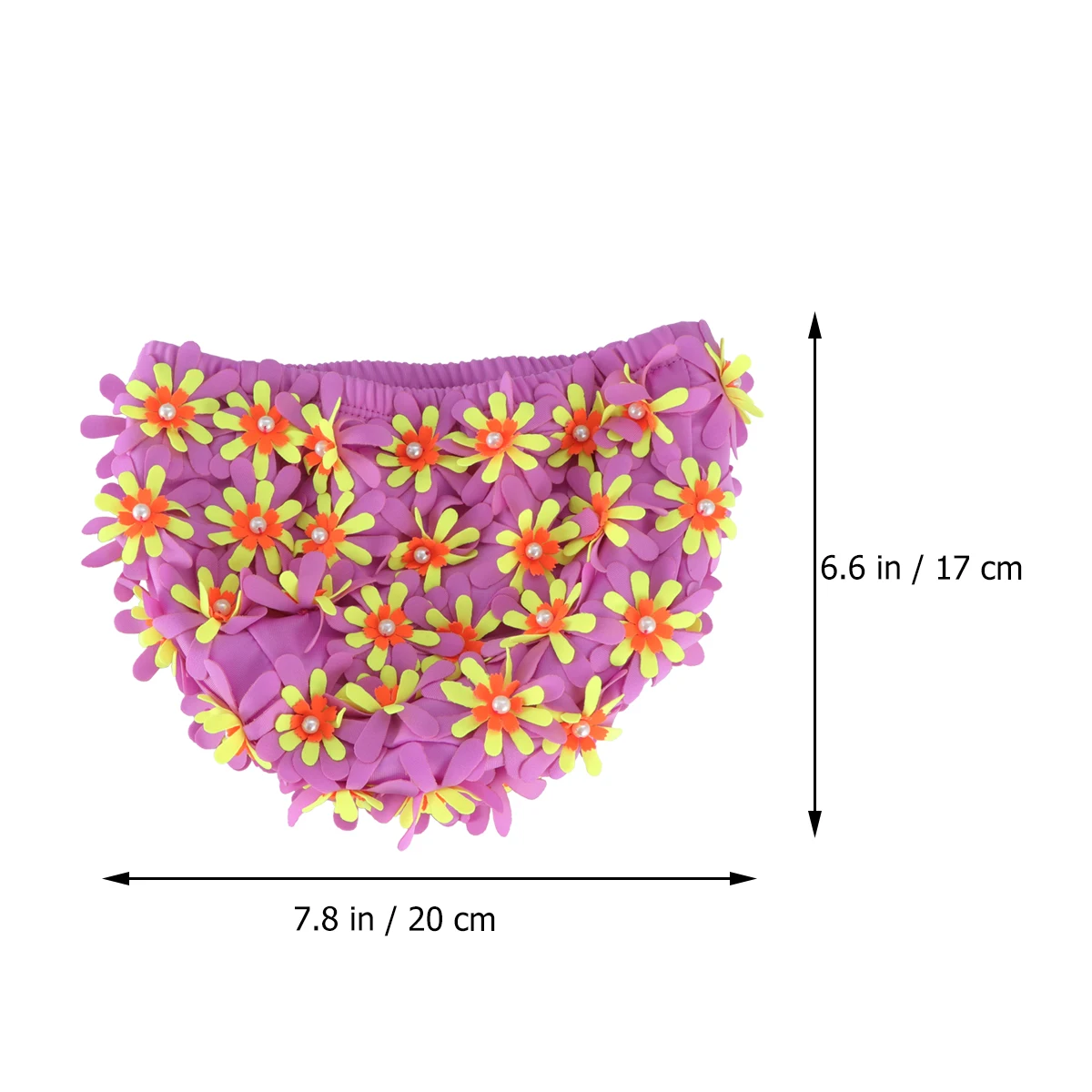 

Swimming Caps Cloth Hat Fashion Flower Bathing Women Floral Breathable Purple Miss