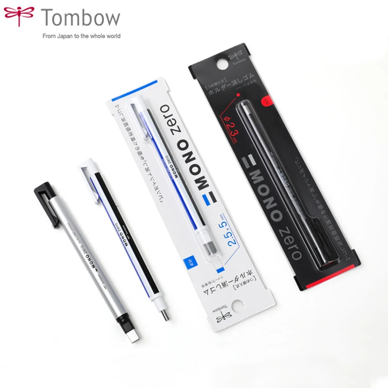 Imagem -06 - Tombow-profissional de Alta Precisão Lápis Eraser Mono Zero Eraser Flat e Super Fine Rubber Tip Pen tipo Destaque Manga