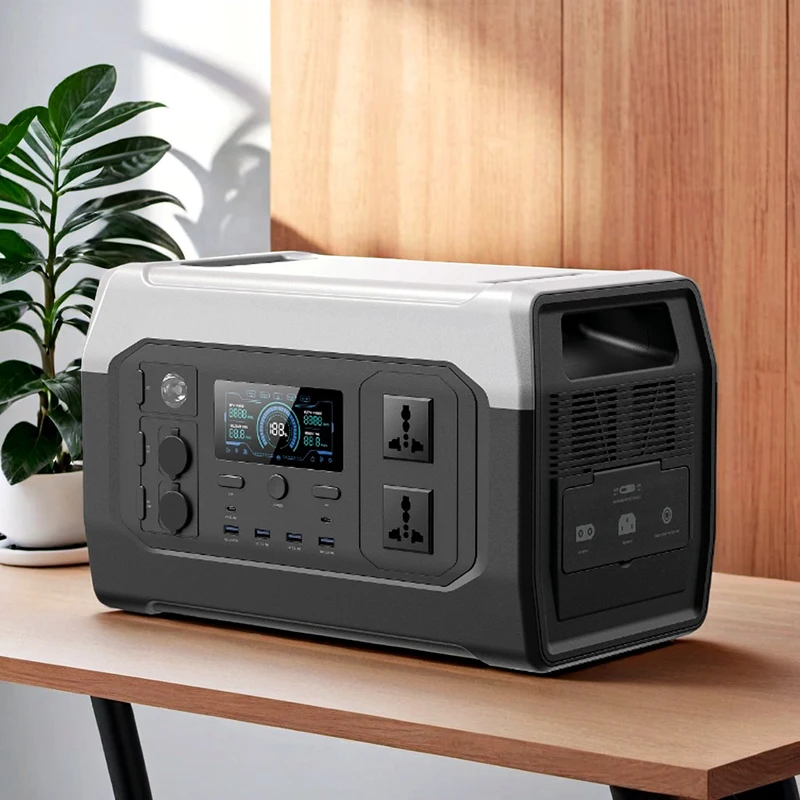 1800W 1024Wh Portable Power Station Outdoor Emergency Lifepo4 Battery Solar Energy Storage Generator Solar Panel Source