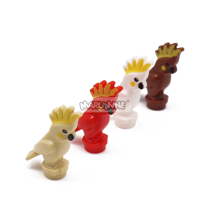 Marumine 10 SZTUK Klocki Konstrukcyjne Papuga MOC Zestaw do Składania Puzzle dla Dzieci Chłopców Dziewcząt Kreatywna Edukacyjna Zabawka Konstrukcyjna STEM