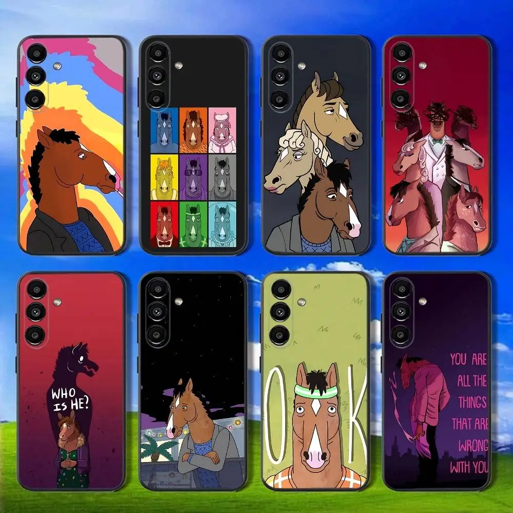 

Cool B-Bojack H-Horseman Phone Case For Samsung Galaxy A13,A21s,A22,A31,A32,A52,A53,A71,A80,Soft Black Shell