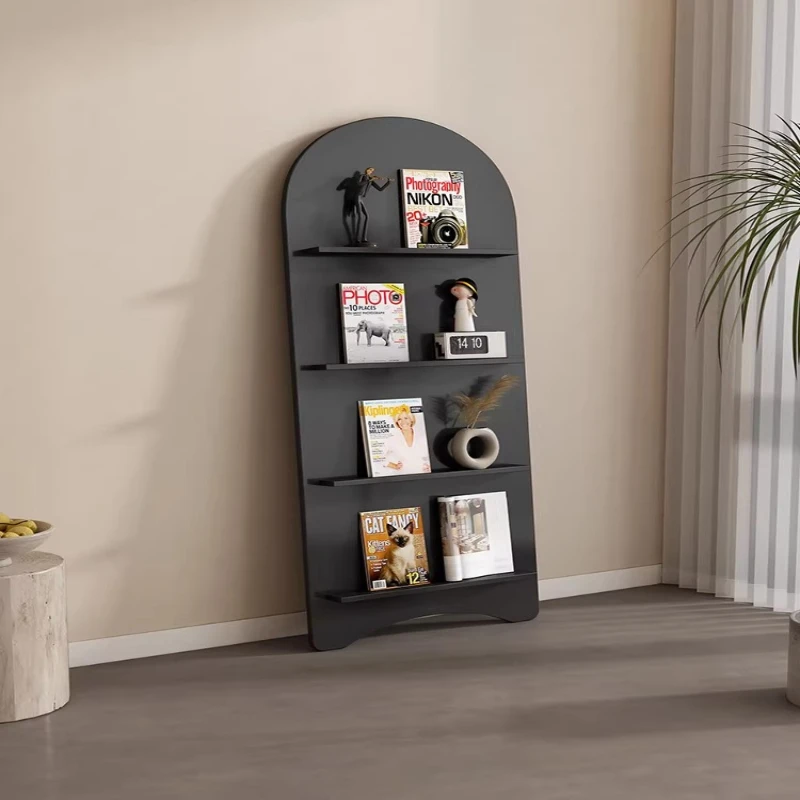 Medieval Arched Magazine Floor Storage Multi-layered Magazine Nordic Picture Book Racks Office Furniture Das Magazin ZY40ZZJ