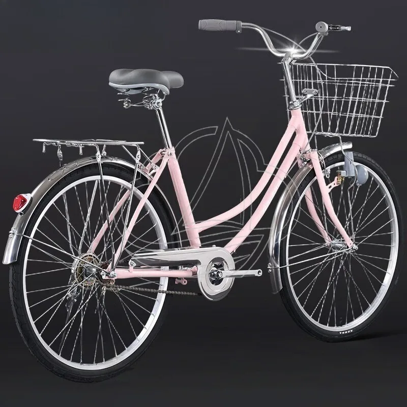 26-inch Single-Speed Commuter Bike, Lightweight Retro Design for Adults & Teenagers