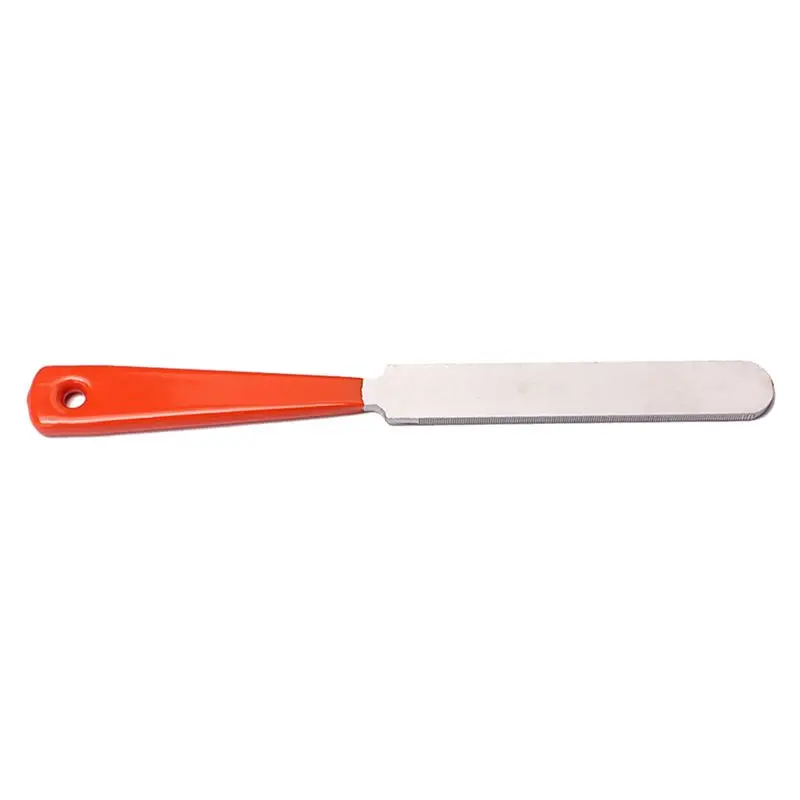 TUREBG 10X Guitar Fret Crowning Luthier File Stainless Steel Narrow Dual Cutting Edge Tool