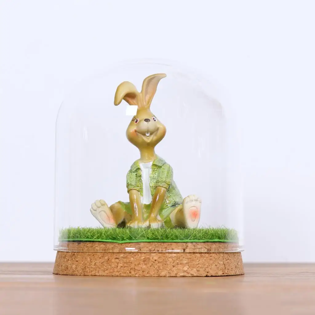 Clear Glass Display Dome Cover Cloche Bell Jar Succulent Plants Terrariums with