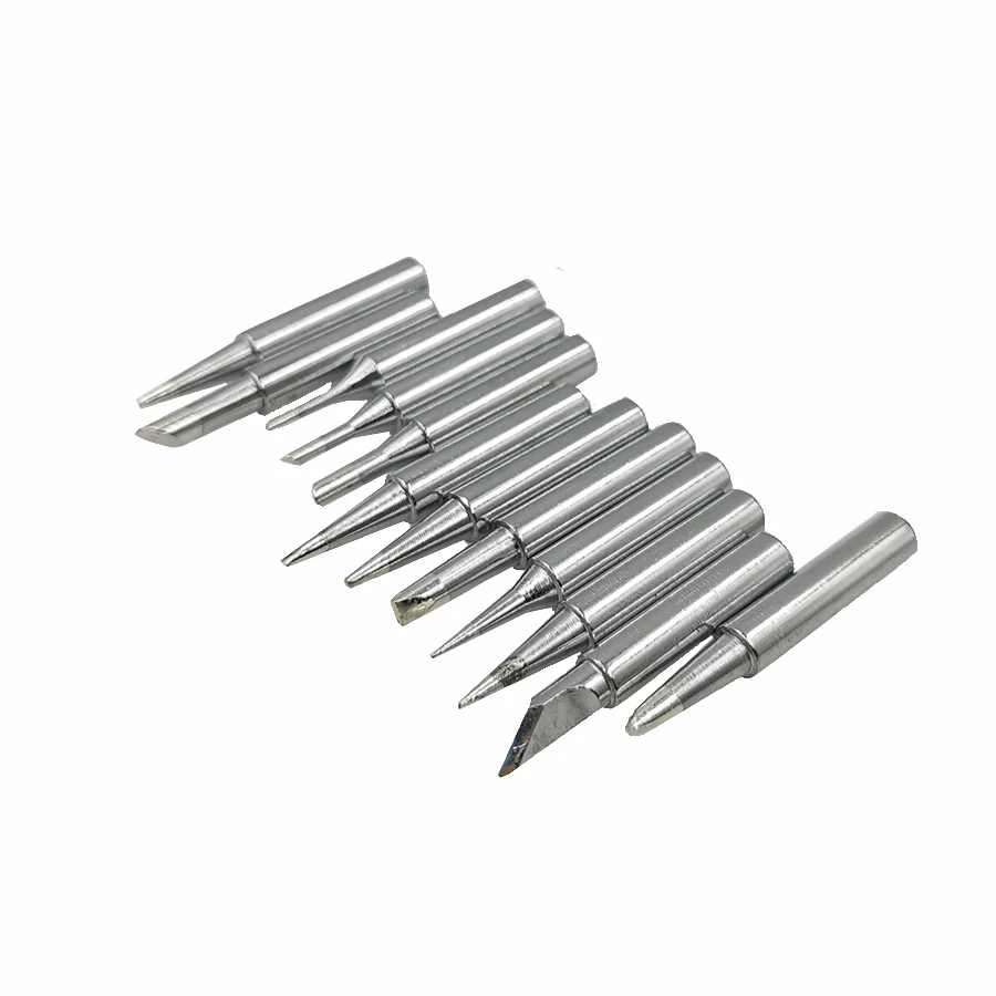 Soldering Solder Iron Tips Tip 900M T for Hakko 933.376.907.913.951 898D 852D 852D Soldering Rework Station 10PCS SET