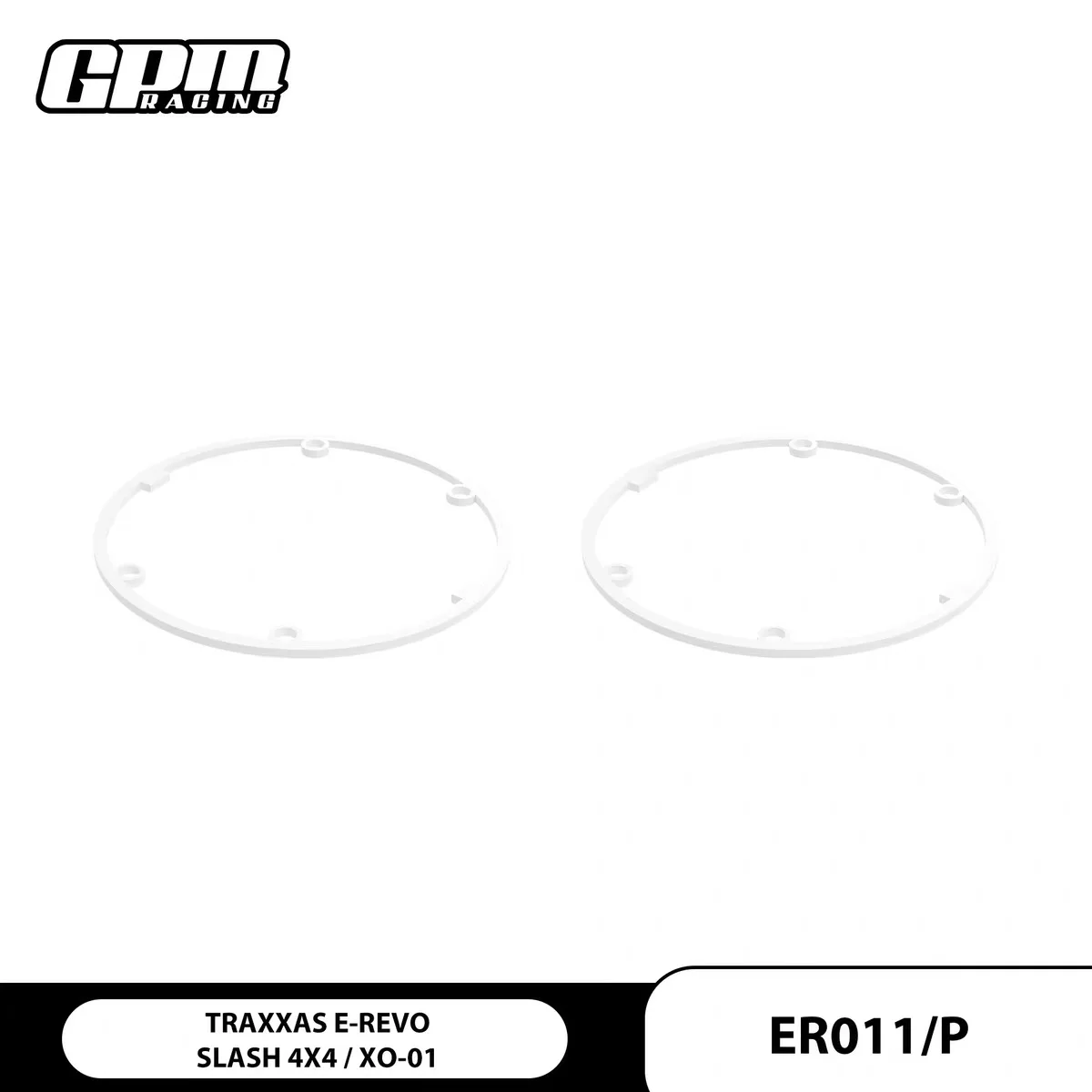 GPM SILICONE GASKET FOR DIFFERENTIAL CARRIER -2PC SET FOR TRAXXAS 1/7 XO-01 1/10 E-REVO 56087-1 Upgrade