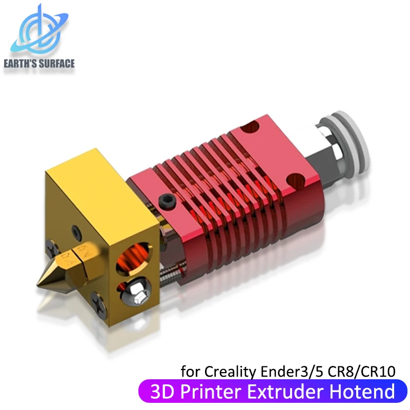 

3D Printer Ender 3 Metal J-Head CR10 MK8 Hotend Extruder Kit Heat Block Nozzle Heater Thermistor for CR10s Pro Ender3 V2 Ender 5