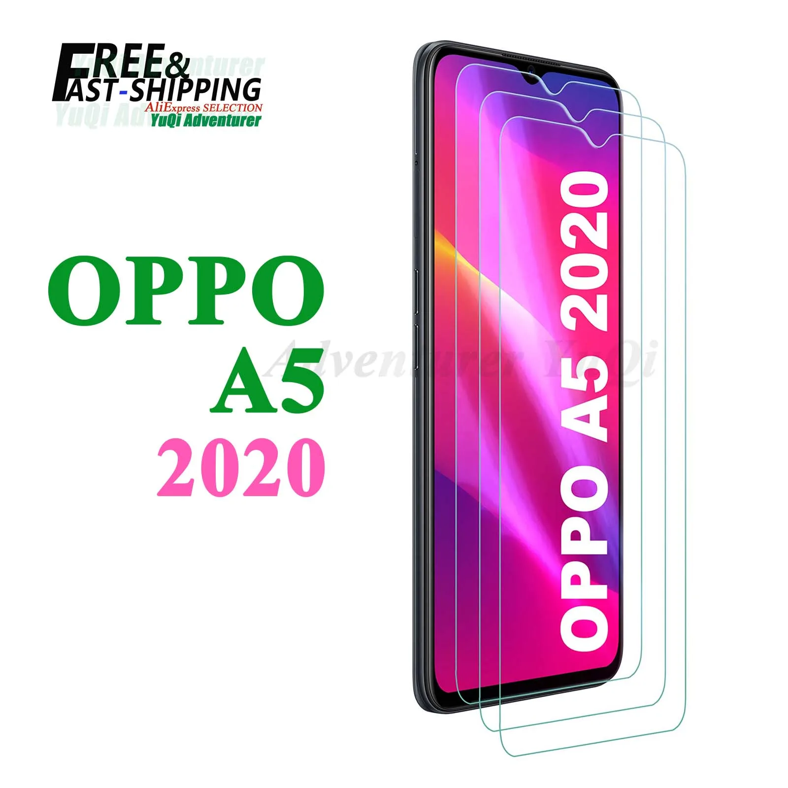 

Screen Protector For OPPO A5 2020 Tempered Glass SELECTION Free fast Shipping 9H Transparent Clear Case Friendly