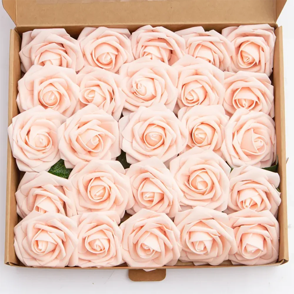 

3 Inch Artificial Pe Foam Roses Flower Gift Box For Wedding and Party Decoration Flowers For Decoration Wedding Artificial