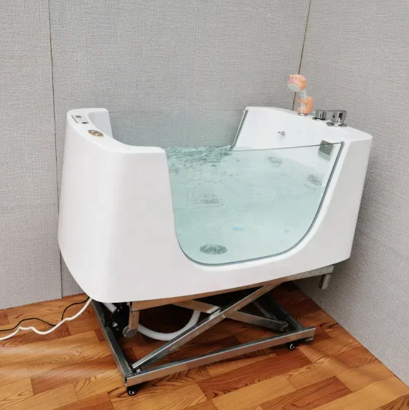 Massive price reduction  Manufacturer Pet Grooming Bathtub Pet Grooming Salon Electric Lift Spa Massage Dog Bathtub With Wheels