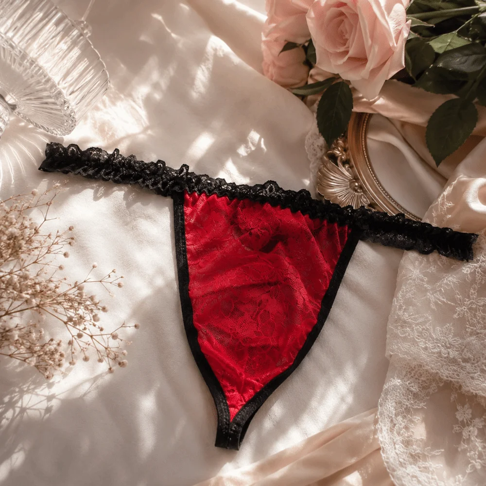 Simple Mesh Men's Thong Transparent Hollow Out Men Underwear Male Lingerie Low Waist T-back Briefs Exotic