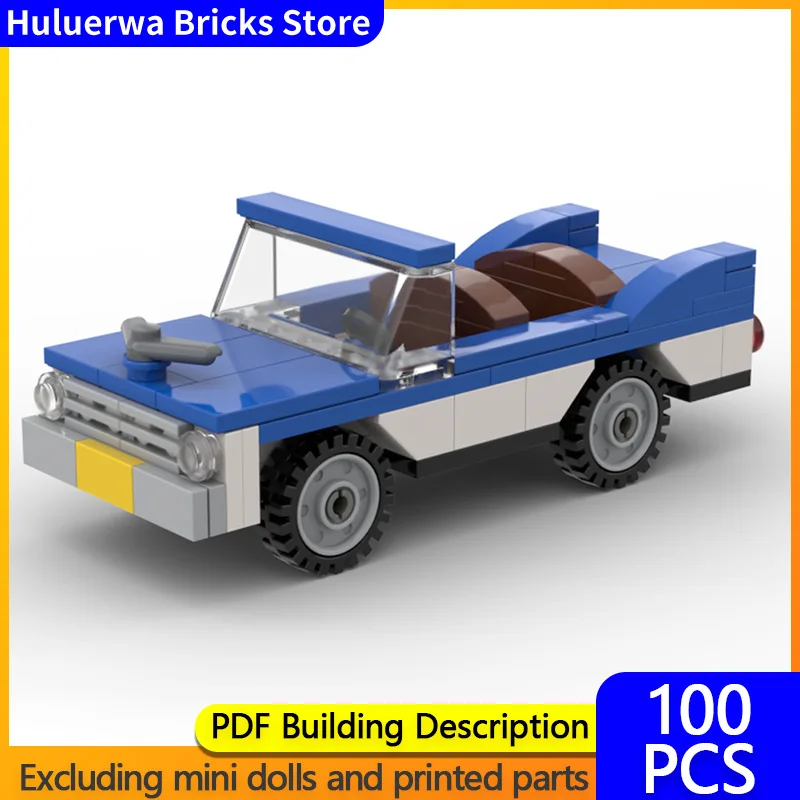 

Модель скоростного гоночного автомобиля MOC, строительные кирпичи, винтажный трансформируемый автомобиль, модульная технология, детские праздничные подарки, сборка игрушек, костюм