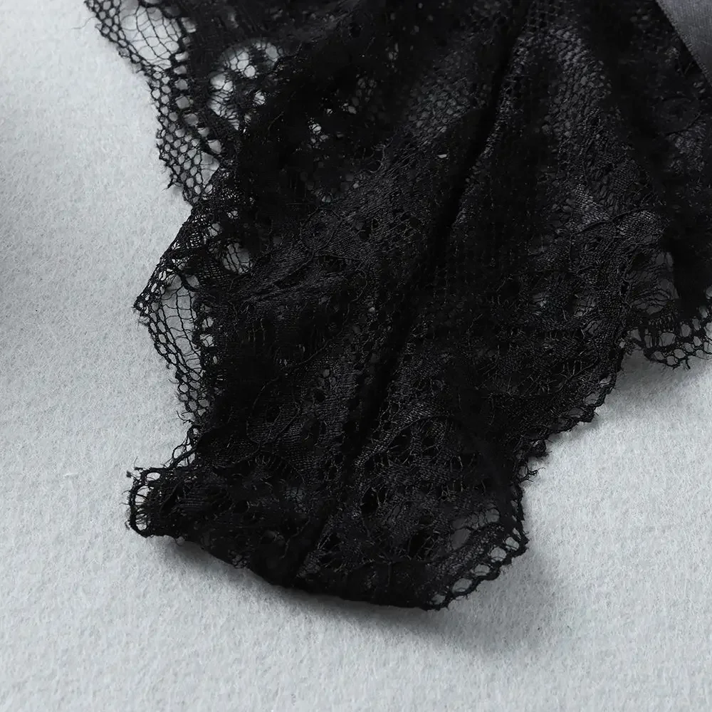 Women's Lingerie Transparent Underpants Lace Flowers Underwear Hollow Bow Panties Thong G String Trendy Briefs M-3XL image 4
