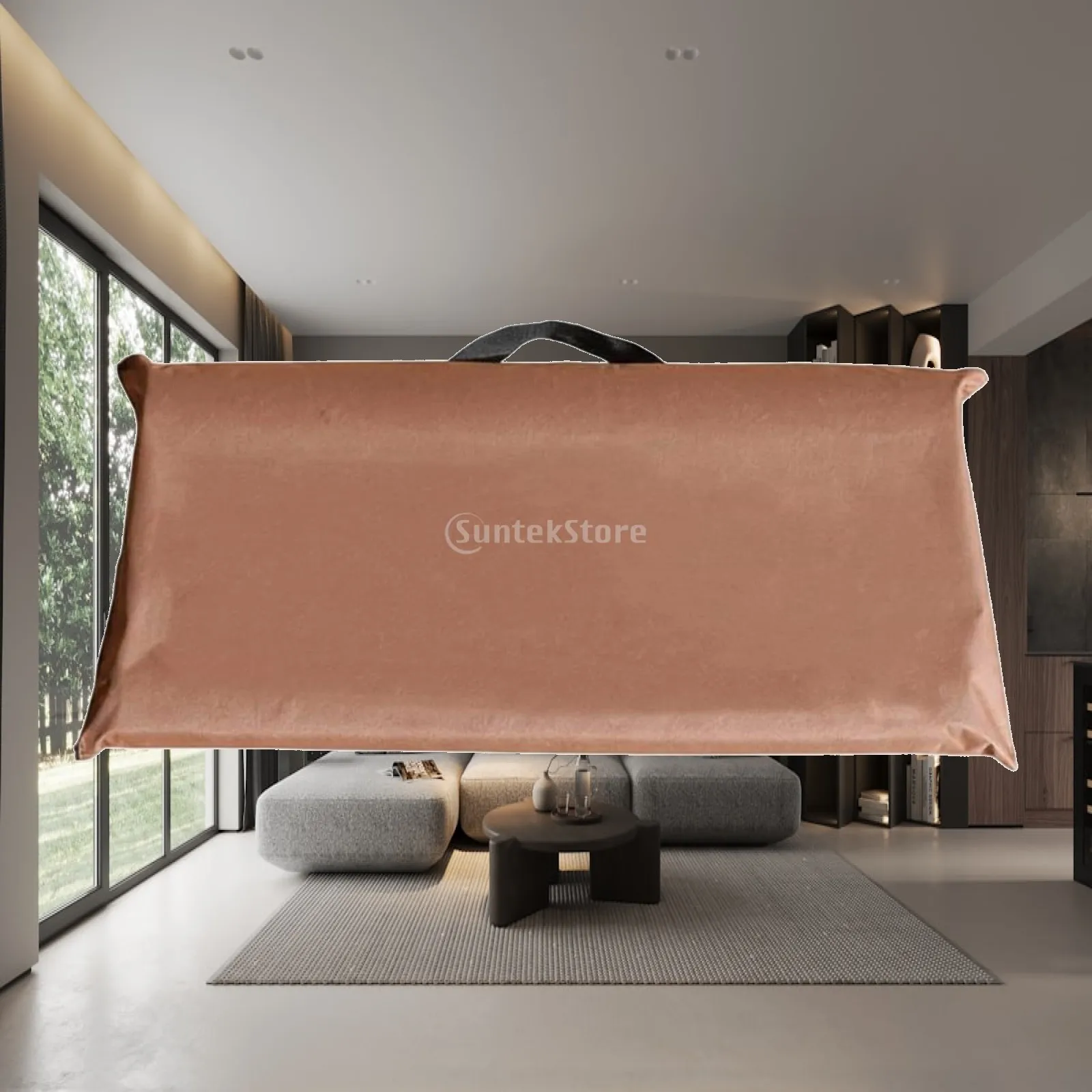 Hand Carry Cooling Mat Storage Bag Foldable Oxford Cloth Pouch for Straight and Folded Mats Dustproof Closet Organizer