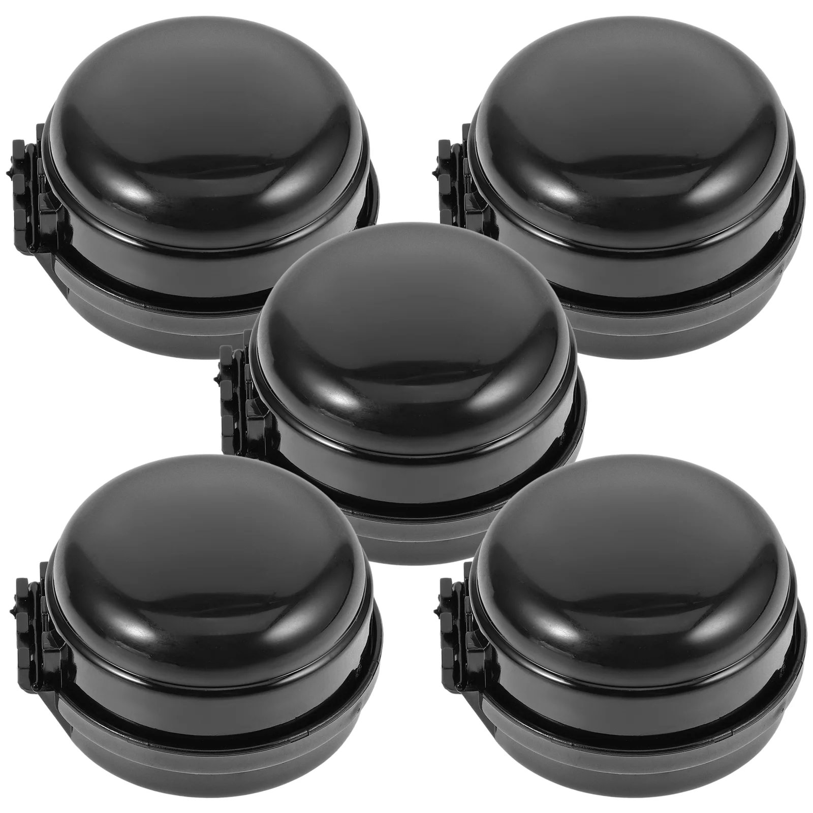 5 Pcs Kitchen Knobs Protector Switch Cover Kitchen Protector for Child Safety Guard Protector Door Lock Black Handle Trace Gas