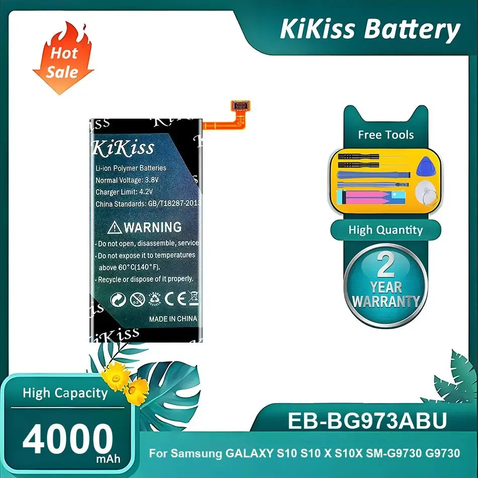 

High-Durability Mobile Phone Battery For Samsung GALAXY S10 S10X SM-G9730 G9730,EB-BG973ABU,4000mAh