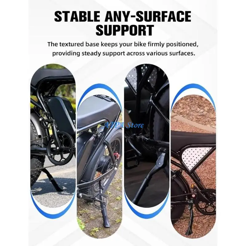 

U13C Aluminum Alloy Adjustable Side Kickstand for Q20 Electric Scooters Non Slip Base Ensuring Stable Support on Any Surfaces