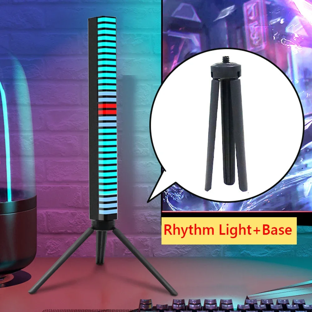 RGB LED Music Rhythm Strip Light APP Control Car Ambient Lamp