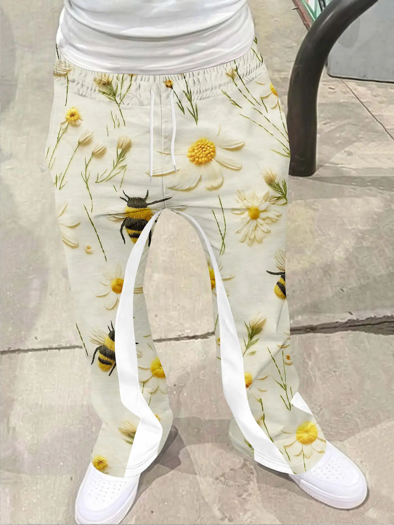 

Y2k расклешенные брюки мужские свободные брюки с 3D принтом повседневные спортивные штаны со средней талией спортивная женская одежда уличная одежда винтажные брюки в стиле хип-хоп